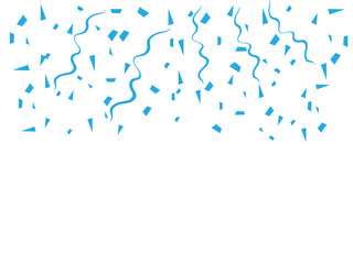 Golden Tiny Confetti And Ribbon Falling . Falling shiny golden confetti background