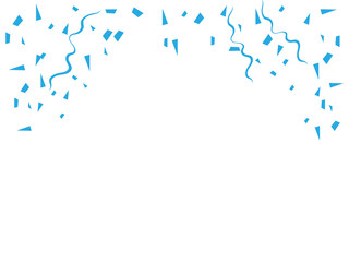 celebration background with gold confetti. Gold glitter confetti flying vector background