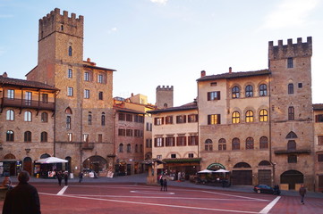 Grande square, Arezzo, Tuscany, Italy