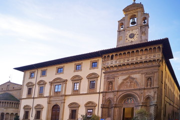 Obraz premium Grande square, Arezzo, Tuscany, Italy
