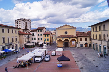Cavour square, San Giovanni Valdarno, Tuscany, Italy