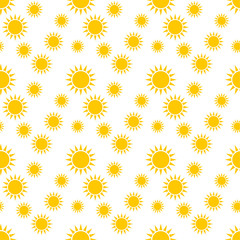 Seamless pattern with suns - 259117433