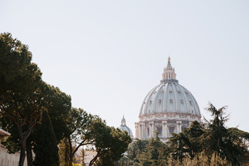 Fototapeta na wymiar View at Basilica of Saint Peter,Vatican.