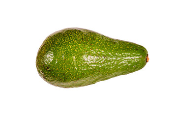 Ripe avocado fruit isolated on a white background