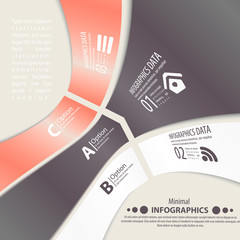 Modern design infographic template.