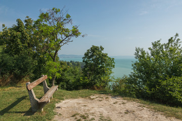 View on Balaton lake near Tihany, Hungary