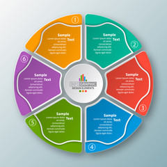 Abstract 3D Paper Infographics. Business template .Vector illustration