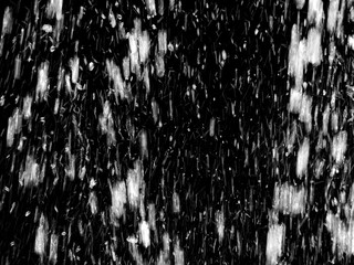 black and white splash water fountain closeup
