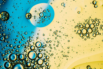 abstract summer theme background, fresh fizzy drink detail
