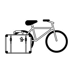 Vacations and travel concept in black and white