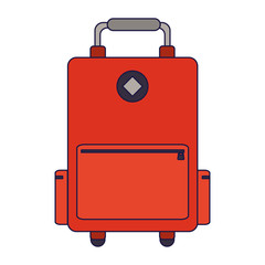 Travel luggage symbol isolated