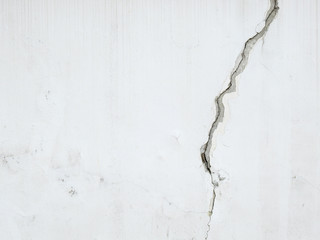 old white wall with crack texture background