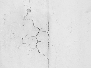 white wall with crack texture background
