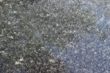 Dirty car hood muddy rain dust texture surface close up