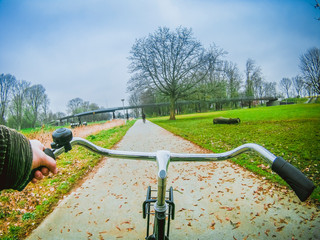Bike Ride in Amsterdam Park