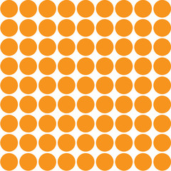 Orange circles on white background