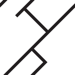 Geometric minimalist pattern