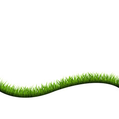 Grass Border Isolated