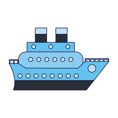 Cruise ship boat symbol