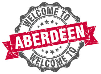 Obraz premium Aberdeen round ribbon seal