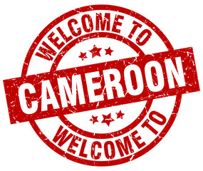welcome to Cameroon red stamp