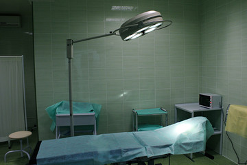 equipment and medical devices in operating room
