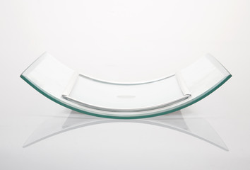 Curved glass photo frame