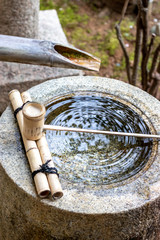 日本のつくばい 和風イメージ