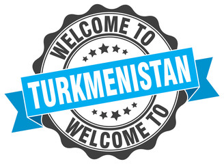 Turkmenistan round ribbon seal