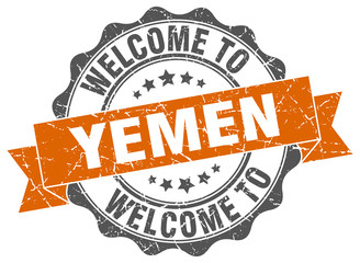 Yemen round ribbon seal