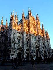 view of the Milan Cathedral, Italy