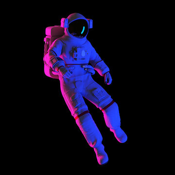 3d rendered abstract rendering of an astronaut