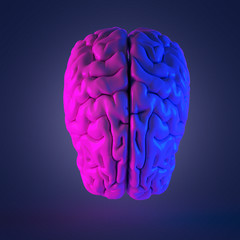 3d rendered abstract rendering of a brain
