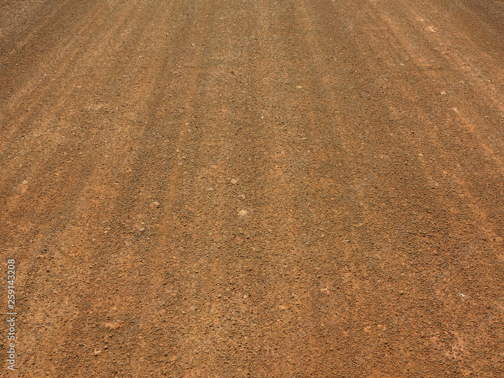 Poster red dirt road texture