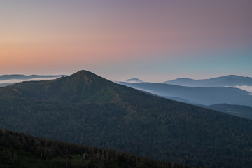 Naklejka premium Early summer of Akita Prefecture Hachimantai