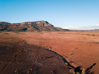 Panorama Drone Aerial Picture of the Flinders Range Mountains in South Australia