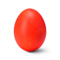 Easter egg isolated on a white background with clipping path. (handmade)