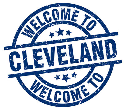 welcome to Cleveland blue stamp