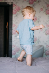 Fototapeta premium Concept of offended child. Baby backs