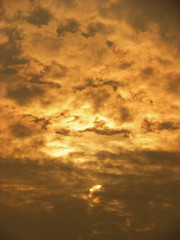 sun in cloud sky