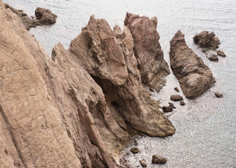 Cabo de Gata rochers   Espagne