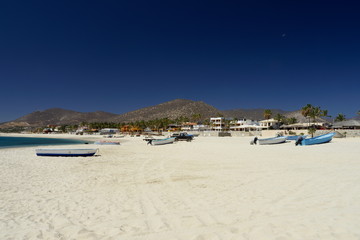 Fototapeta na wymiar tropical beach Los barriles Baja California mexico