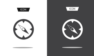 Compass icon , nevigation symbols vector on white background.