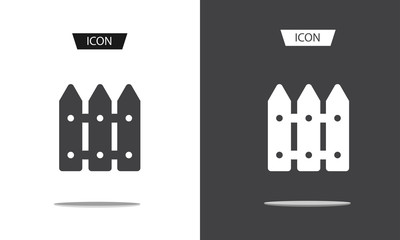 Fence Icon vector isolated on white background.