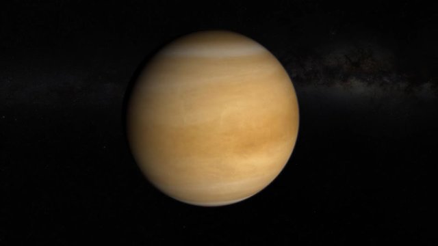 Planet Venus fly-by