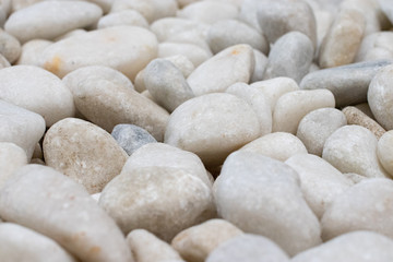 Fototapeta na wymiar white rounded gravel