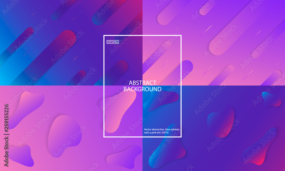 Poster colorful geometric background. fluid shapes composition. eps10 vector.minimal geometric background w