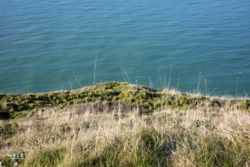 Vue plongeante sur la mer