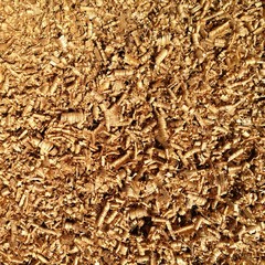 lots of brown wood saw dust