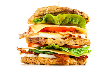 Tall club sandwich